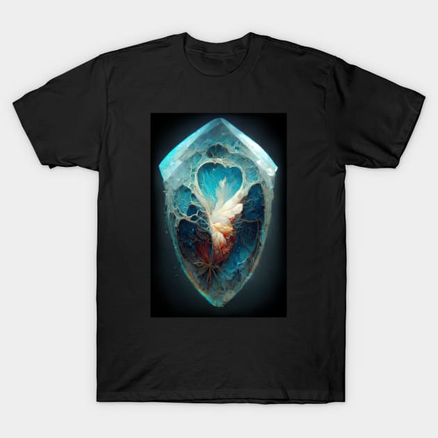 Heart Opalite T-Shirt by DarksmithMiniatures